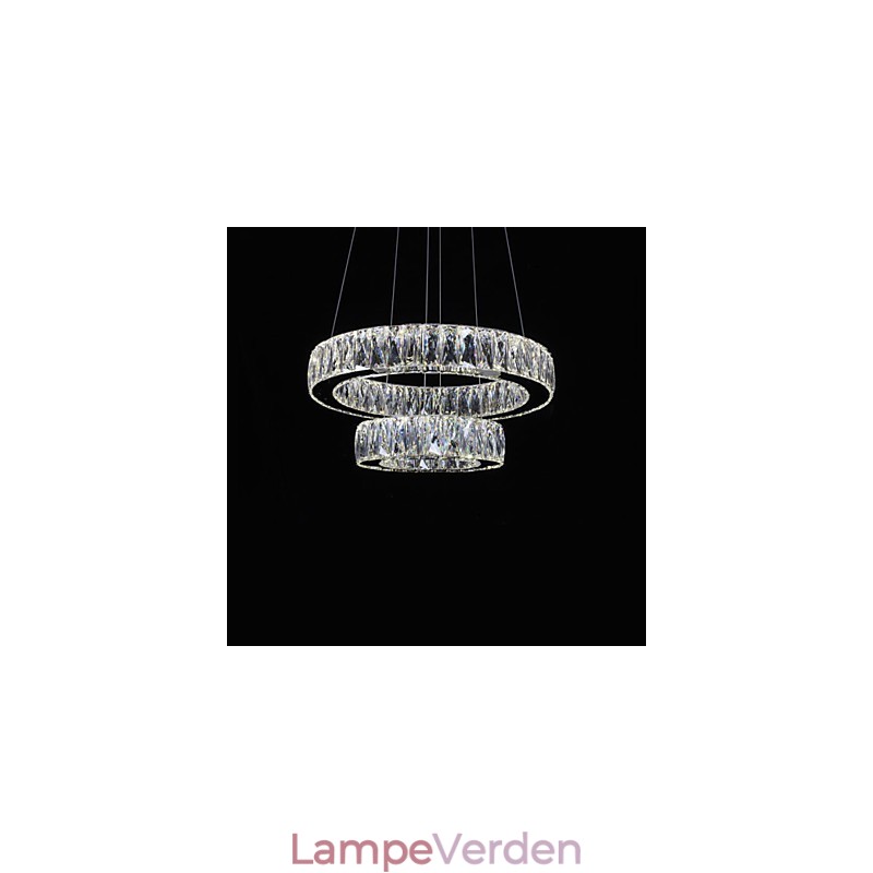 Krystal lysekrone lys moderne belysning To ringe D2040 K9 store krystal loftslamper til hjemmet