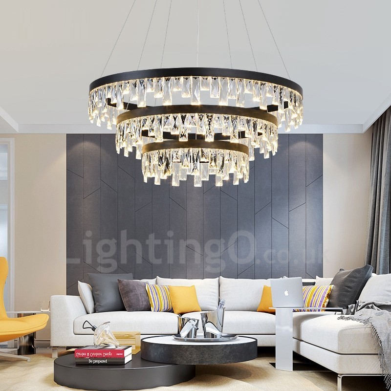 Moderne Circle Design Crystal Pendel Light