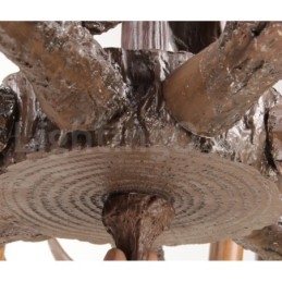 9 Let rustik kunstnerisk retro gevir lysekrone