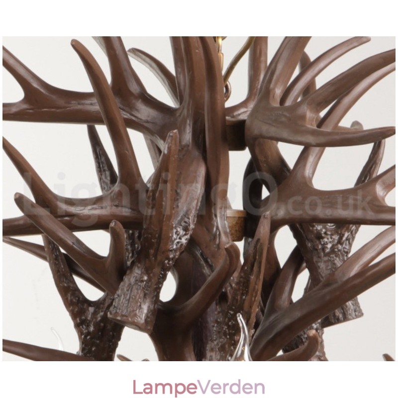 9 Let rustik kunstnerisk retro gevir lysekrone