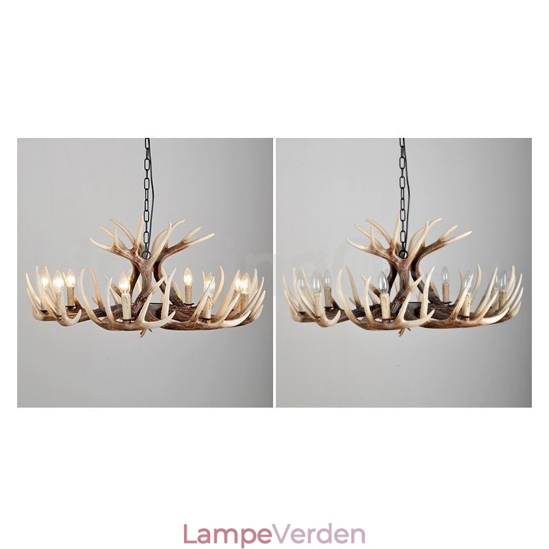 9 Let rustik kunstnerisk retro gevir vintage lysekrone