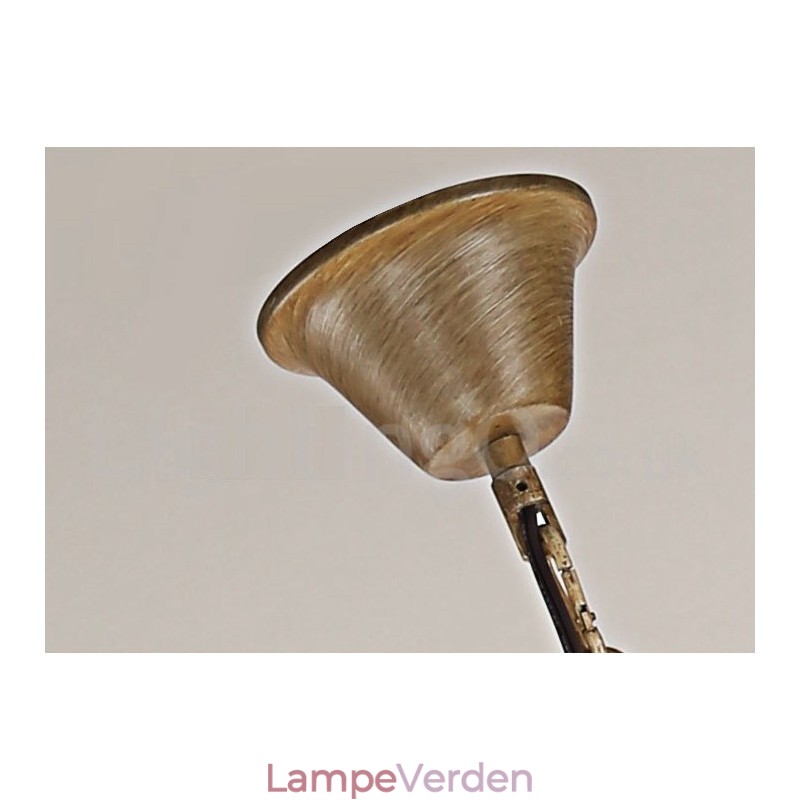 8 lys rustik kunstnerisk retro gevir Vintage stearinlys lysekrone