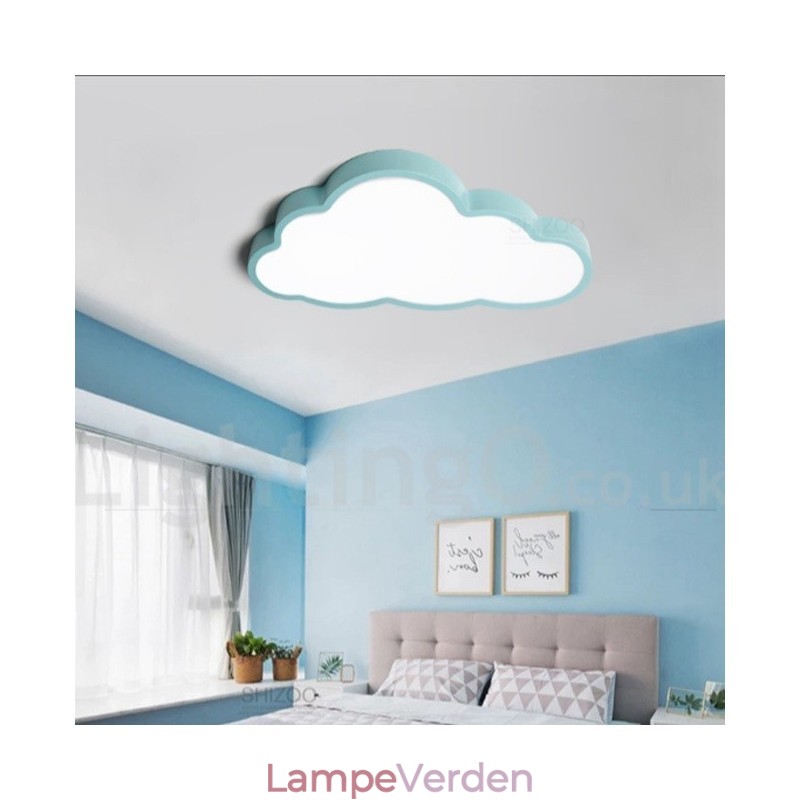 Ultratynde skyer Dæmpbar moderne moderne nordisk stil indbygningsloftslamper med akrylskærm med fjernbetjening kan også bruges som væglampe
