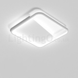 Moderne minimalistisk ultratynde 5 cm firkantede aluminiumslamper til indbygning i loftet