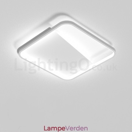 Moderne minimalistisk ultratynde 5 cm firkantede aluminiumslamper til indbygning i loftet Moderne minimalistisk ultratynde 5 cm firkantede aluminiumslamper til indbygning i loftet