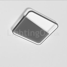Moderne minimalistisk ultratynde 5 cm firkantede aluminiumslamper til indbygning i loftet