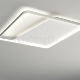 Moderne minimalistisk ultratynde 5 cm firkantede aluminiumslamper til indbygning i loftet