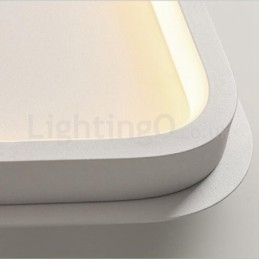 Moderne minimalistisk ultratynde 5 cm firkantede aluminiumslamper til indbygning i loftet