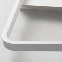 Moderne minimalistisk ultratynde 5 cm firkantede aluminiumslamper til indbygning i loftet