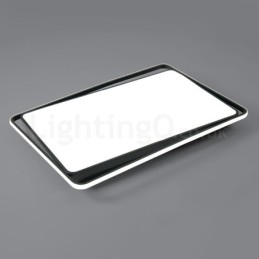 Moderne mode sort hvid rektangel Flush Mount loftslampe