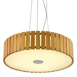 Lysekrone Mini Style Lanterne Træ Bambus