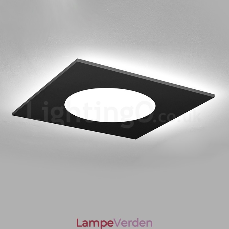 Moderne stilfuld, tynd firkantet loftslampe til indbygning