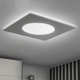 Moderne stilfuld, tynd firkantet loftslampe til indbygning