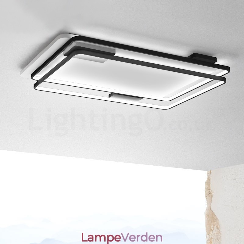 Moderne udsøgte loftslamper med indbygningsmontering med skærmlampe i akryl