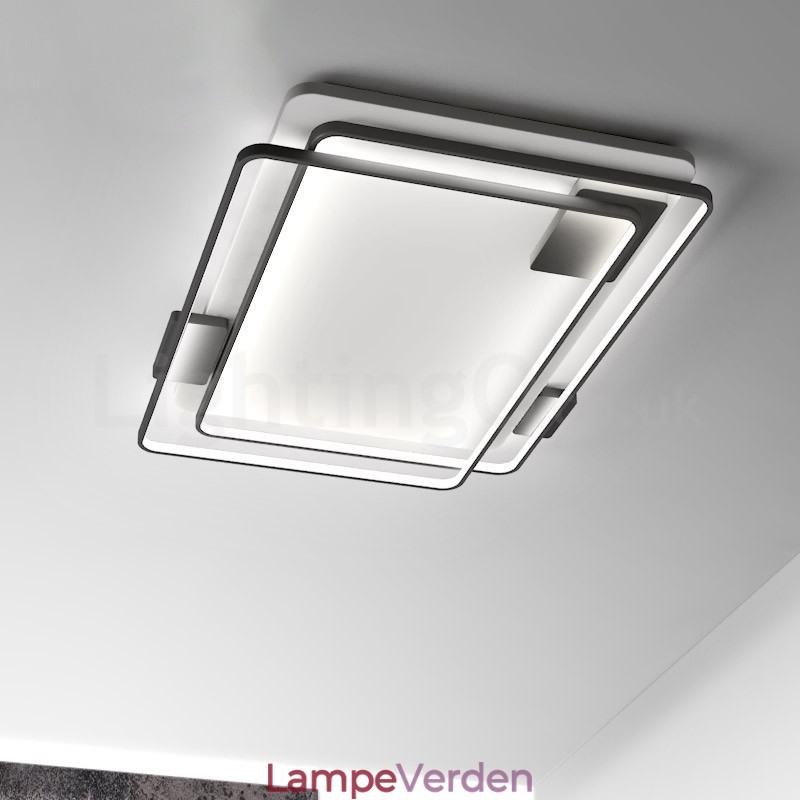 Moderne udsøgte loftslamper med indbygningsmontering med skærmlampe i akryl