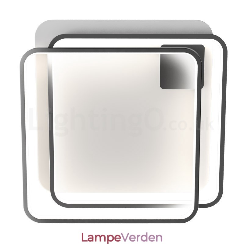 Moderne udsøgte loftslamper med indbygningsmontering med skærmlampe i akryl