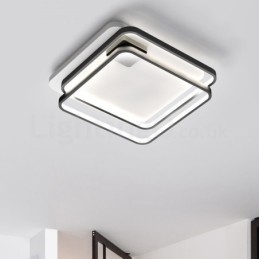 Moderne udsøgte loftslamper med indbygningsmontering med skærmlampe i akryl