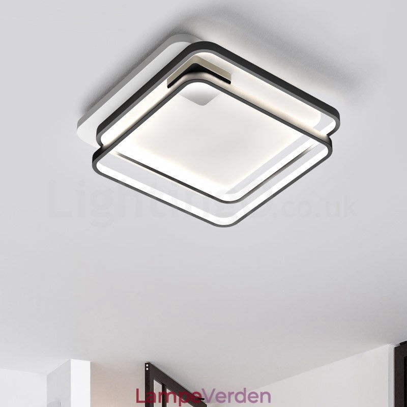 Moderne udsøgte loftslamper med indbygningsmontering med skærmlampe i akryl