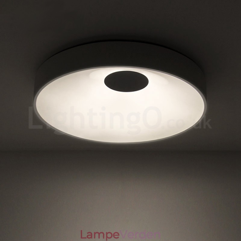 Moderne, runde, flush-monterede loftslamper