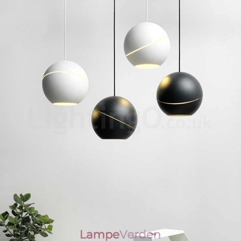 Moderne kugleform sengelampe pendellampe