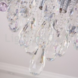 Luksus rund krystal flush-mount loftslamper
