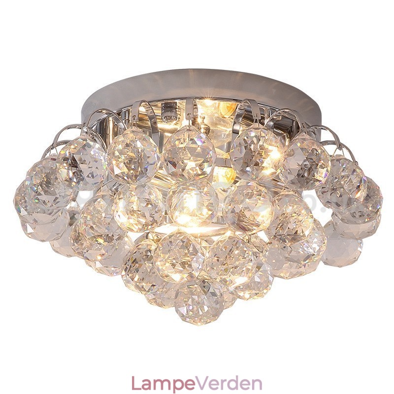 Moderne 30 CM 55 CM runde krystal Flush Mount Loftslamper