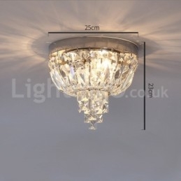 Moderne udsøgte runde flush Mount Crystal Ceiling Lights