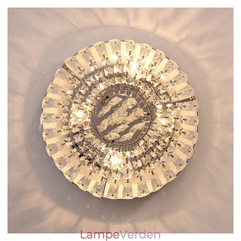 Moderne udsøgte runde flush Mount Crystal Ceiling Lights