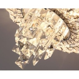 Moderne udsøgte runde flush Mount Crystal Ceiling Lights