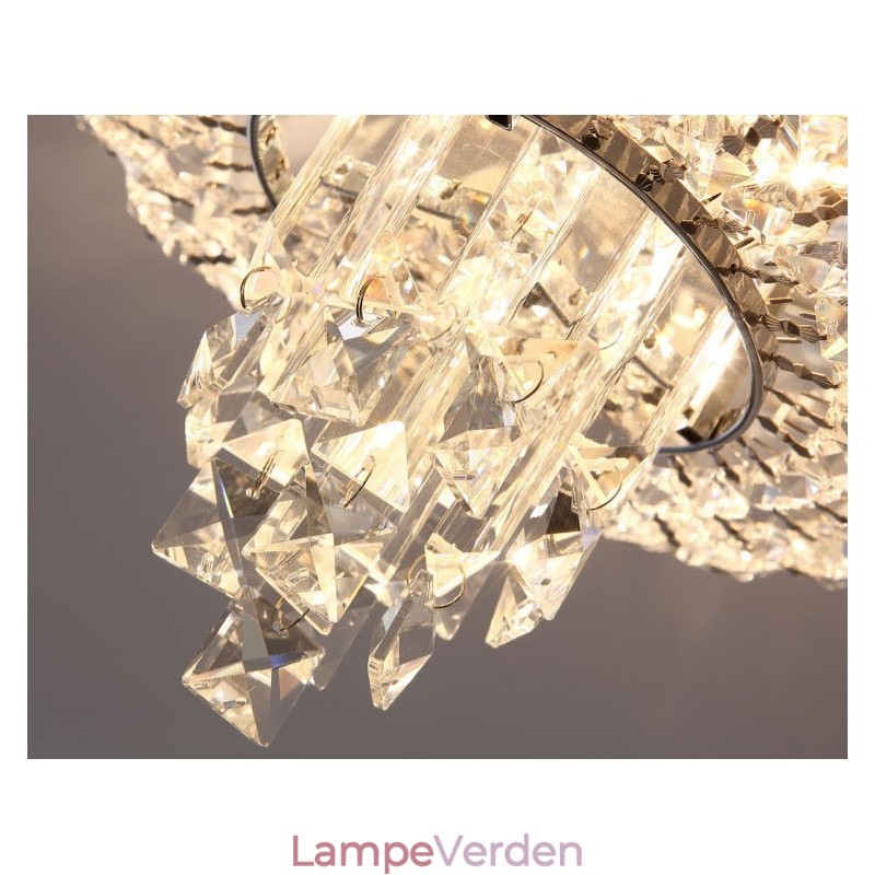 Moderne udsøgte runde flush Mount Crystal Ceiling Lights