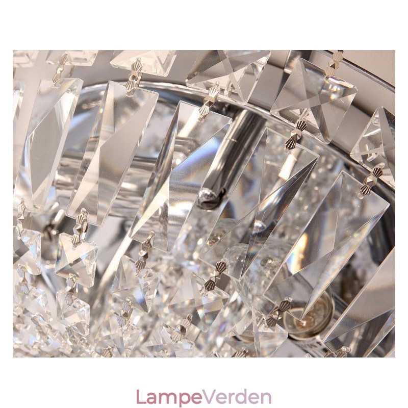 Moderne udsøgte runde flush Mount Crystal Ceiling Lights