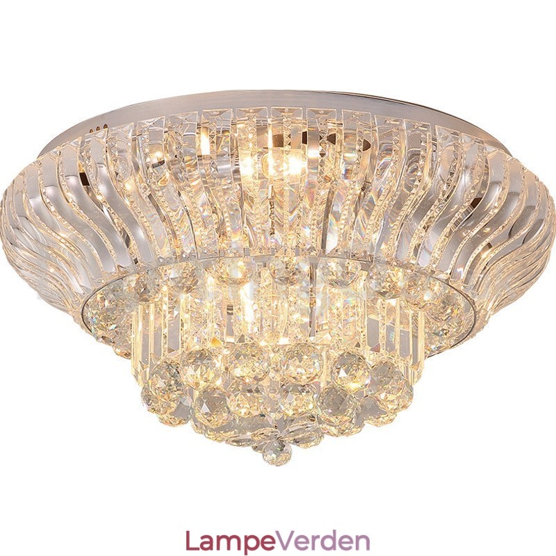 Moderne moderne 38CM 57CM Runde Flush Mount Crystal Ceiling Lights