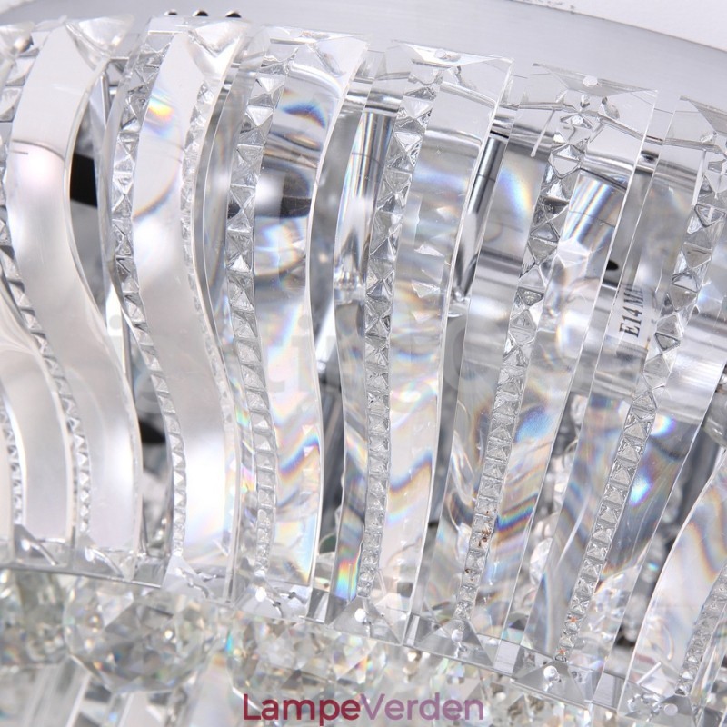 Moderne moderne 38CM 57CM Runde Flush Mount Crystal Ceiling Lights