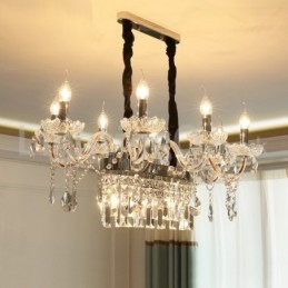 Moderne Creative Candle Crystal lysekrone