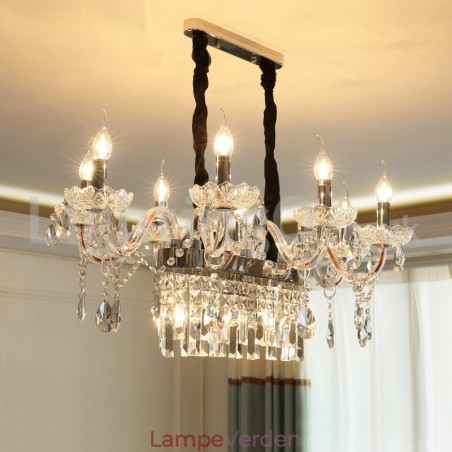 Moderne Creative Candle Crystal lysekrone