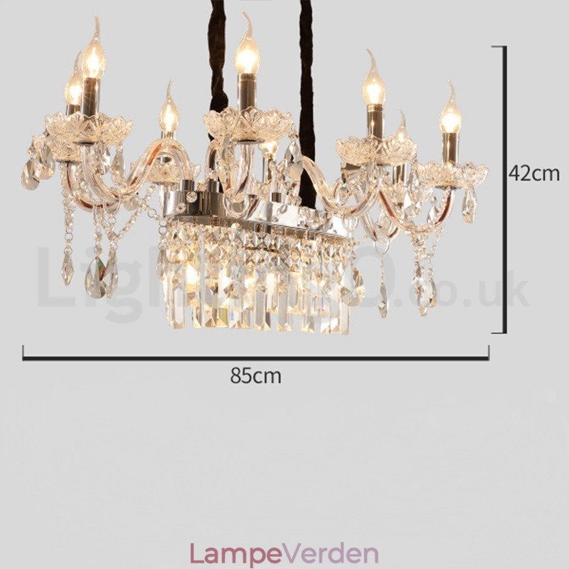 Moderne Creative Candle Crystal lysekrone