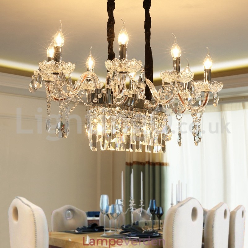 Moderne Creative Candle Crystal lysekrone