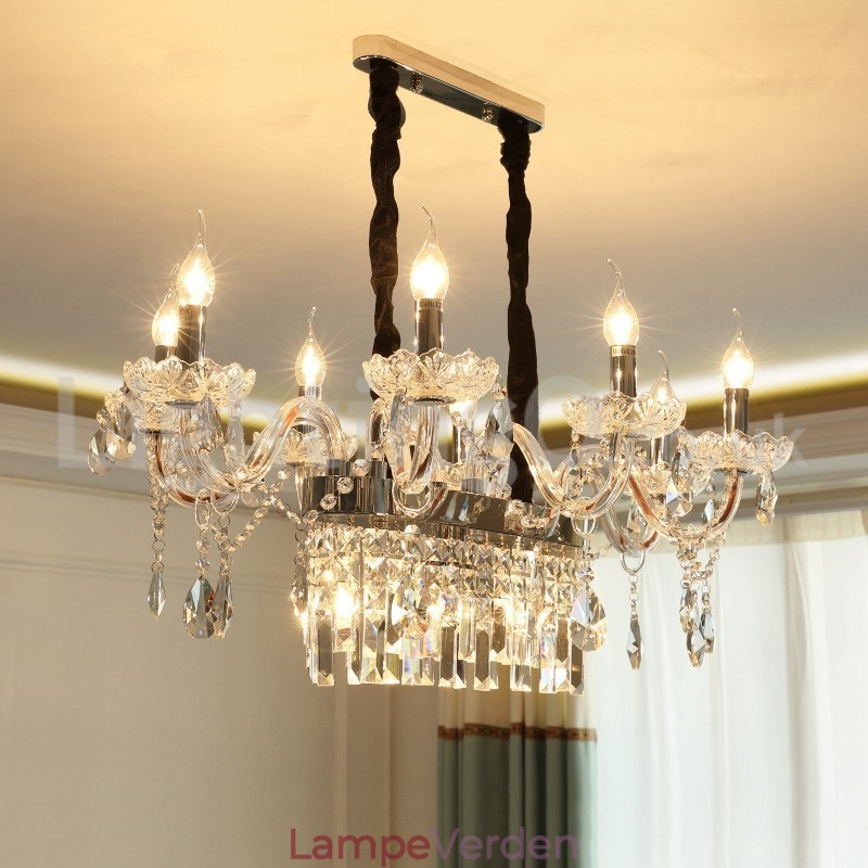 Moderne Creative Candle Crystal lysekrone