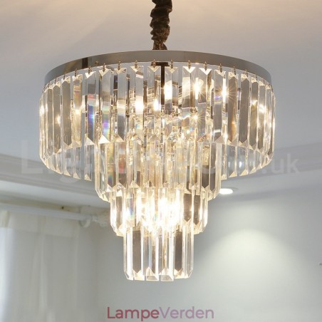 Elegant Billig Moderne 4 Tier Rund Crystal Pendel Light Elegant Billig Moderne 4 Tier Rund Crystal Pendel Light