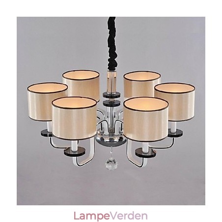 Moderne moderne krystal krom metal lysekrone