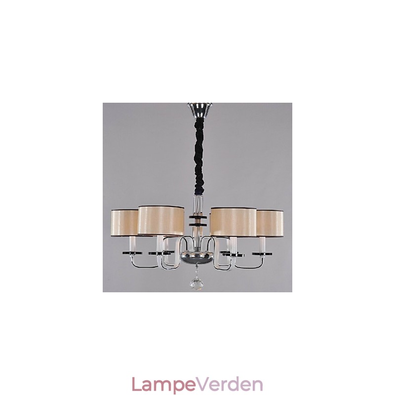 Moderne moderne krystal krom metal lysekrone