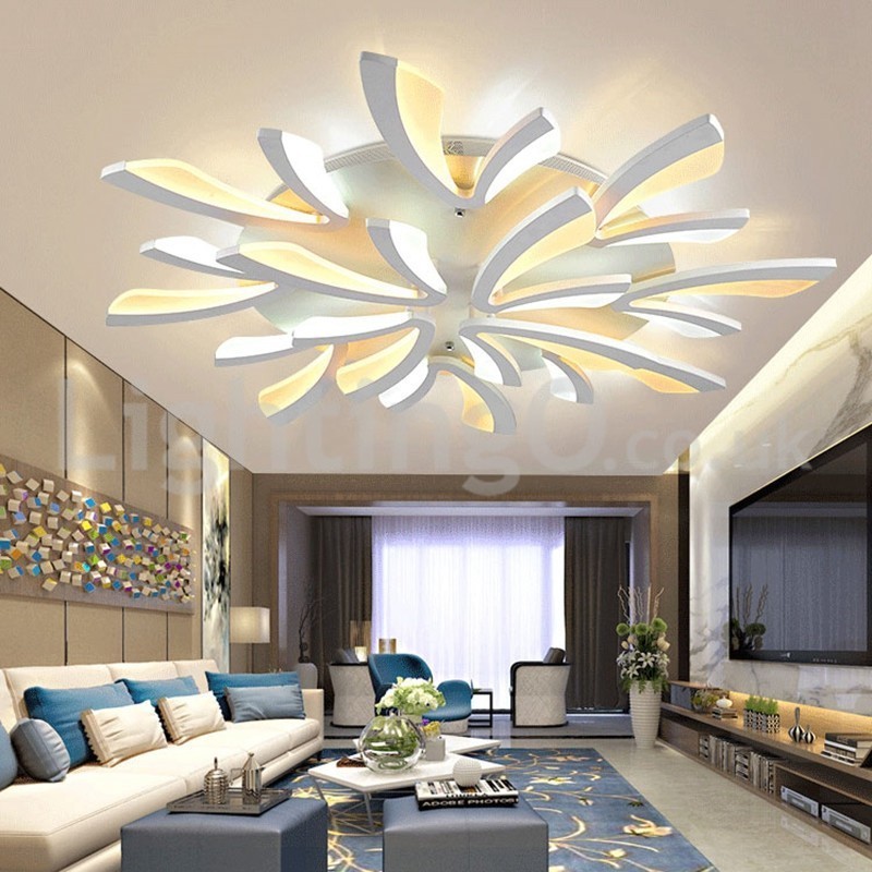 Nyeste 12 lys Elegante moderne flush Mount loftslamper