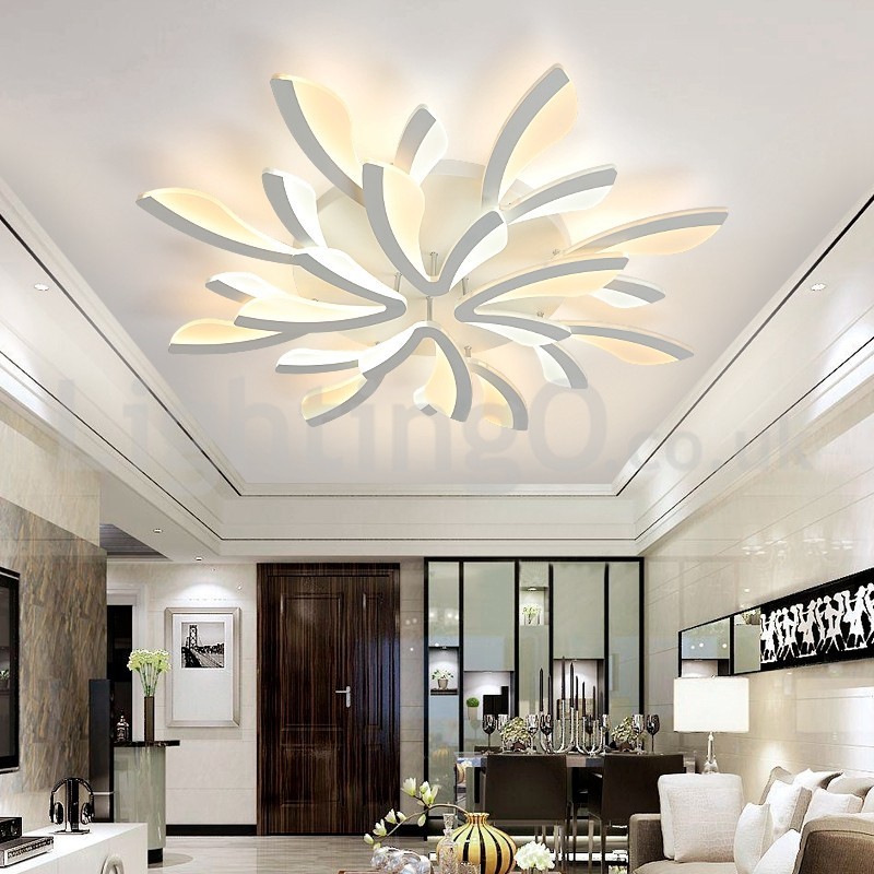 Nyeste 12 lys Elegante moderne flush Mount loftslamper