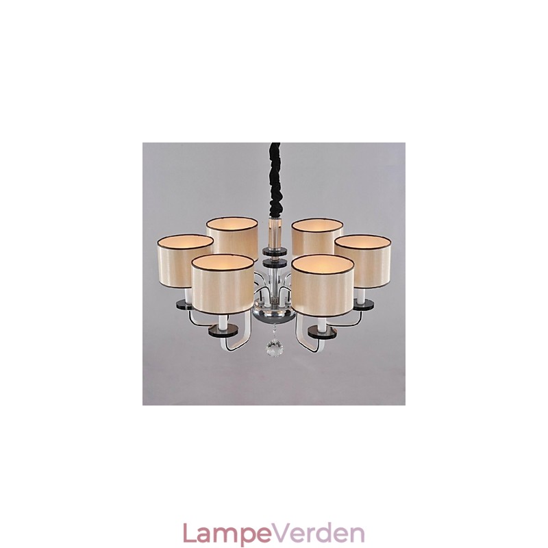 Moderne moderne krystal krom metal lysekrone