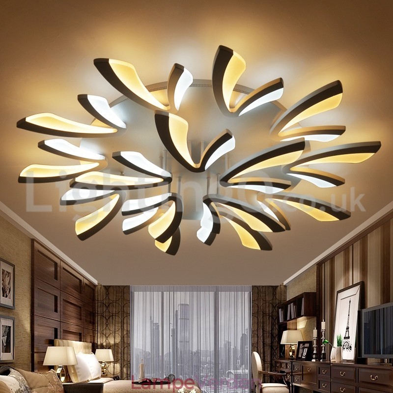 Personality 15 Lights Elegant Modern Flush Mount Loftslamper