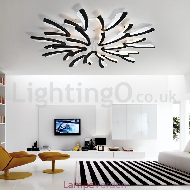 Personality 15 Lights Elegant Modern Flush Mount Loftslamper