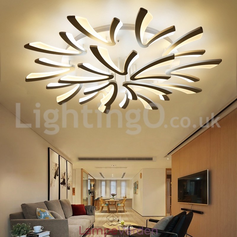 Personality 15 Lights Elegant Modern Flush Mount Loftslamper