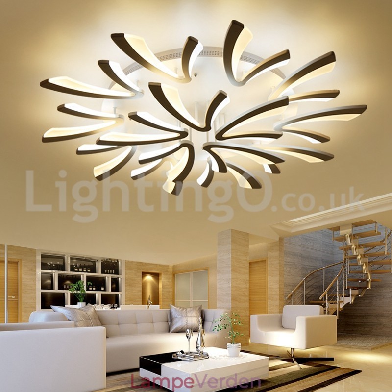 Personality 15 Lights Elegant Modern Flush Mount Loftslamper