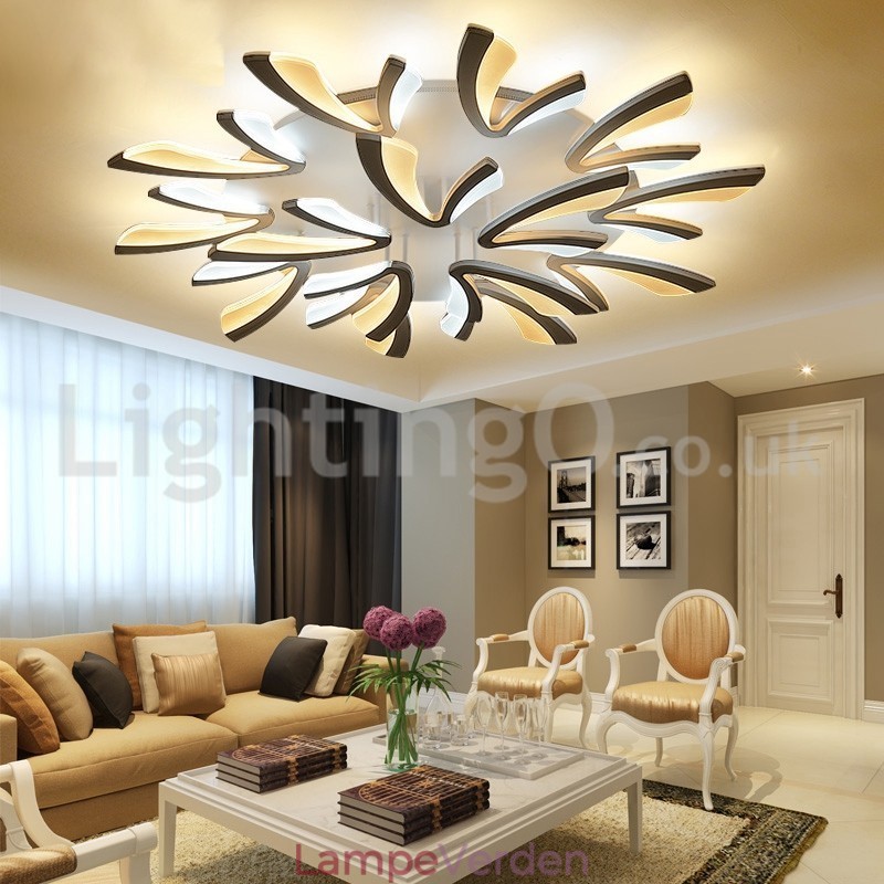 Personality 15 Lights Elegant Modern Flush Mount Loftslamper