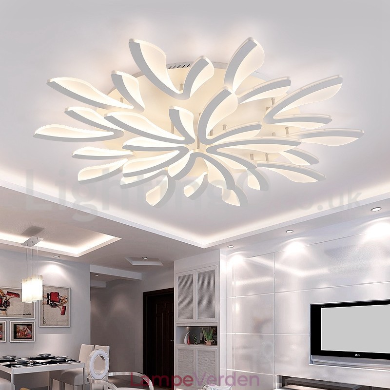 Personality 15 Lights Elegant Modern Flush Mount Loftslamper